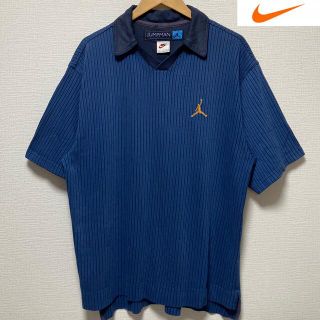 ナイキ(NIKE)の90s NIKE JUMPMAN　ラガーシャツ　ポロシャツ　ナイキ　銀タグ　L(ポロシャツ)