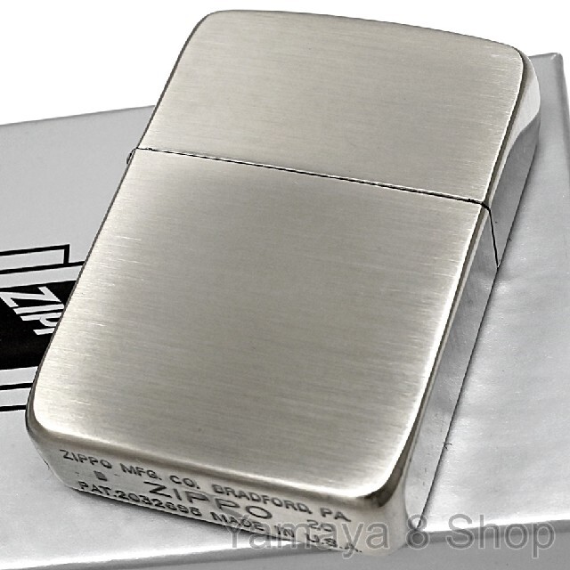 ジッポー Zippo 箱付き ライター たばこグッズ 極美品 シルバー 銀色