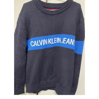 カルバンクライン(Calvin Klein)のCalvin Klein JEANS セーター Mサイズ ネイビー(ニット/セーター)