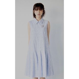 フォクシー(FOXEY) ひざ丈ワンピース(レディース)(ストライプ)の通販 フォクシー(FOXEY) ひざ丈ワンピース(レディース)(ストライプ)の通販
