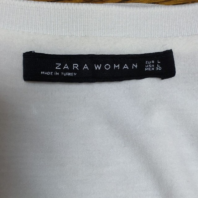 ZARA(ザラ)の専用　ZARA カットソー　長袖　白 レディースのトップス(カットソー(長袖/七分))の商品写真