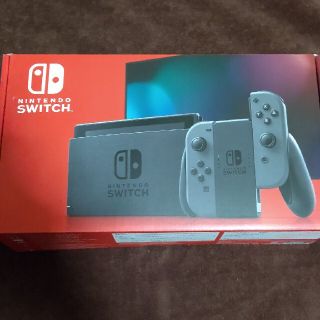 ニンテンドースイッチ(Nintendo Switch)の美品 ニンテンドースイッチ（バッテリー強化型）グレー(家庭用ゲーム機本体)