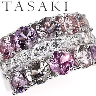 タサキ(TASAKI)のタサキ TASAKI カラーサファイア ダイヤモンド リング(リング(指輪))