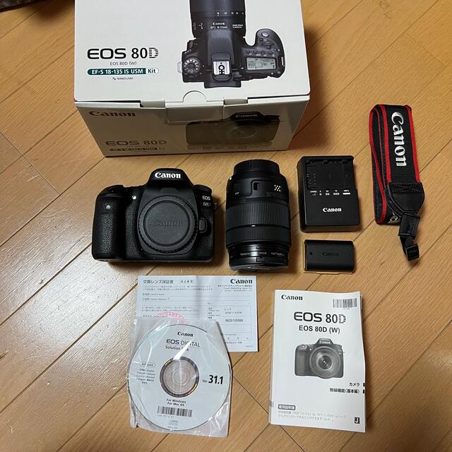 買い誠実 Canon - canon eos 80D 本体 レンズキット18-135 デジタル