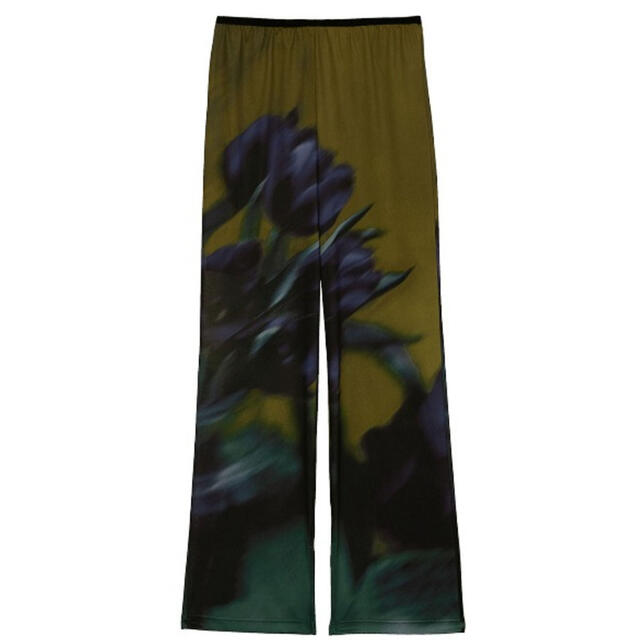 Ameri VINTAGE(アメリヴィンテージ)のぐう様専用　SHEER FLOWERBASE PRINT PANTS レディースのパンツ(カジュアルパンツ)の商品写真