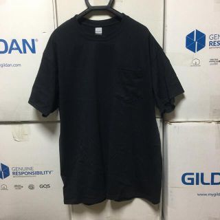 ギルタン(GILDAN)のGILDANギルダン☆半袖無地Tシャツ☆ポケット付き☆ブラック黒☆2XLサイズ！(Tシャツ/カットソー(半袖/袖なし))