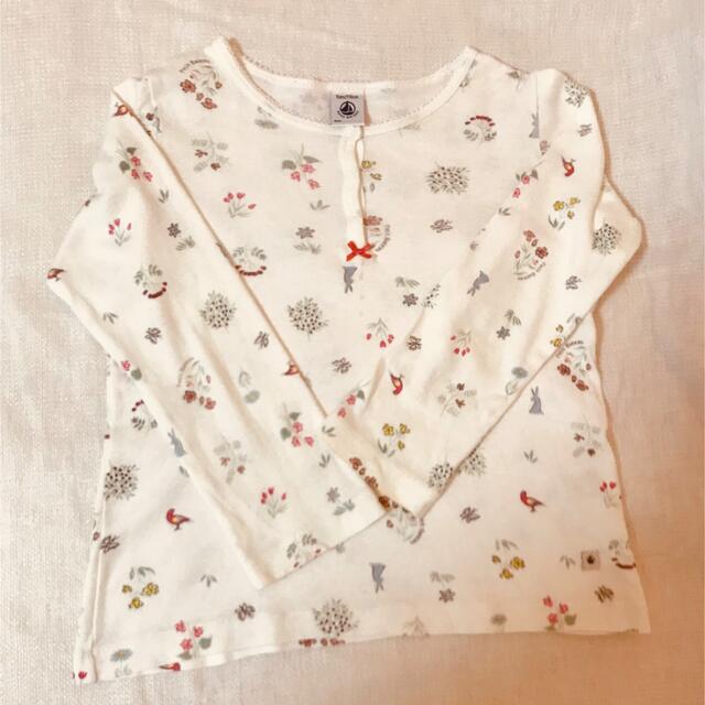 PETIT BATEAU(プチバトー)の🇫🇷プチバトー  パジャマ長袖　5ans 110cm キッズ/ベビー/マタニティのキッズ服女の子用(90cm~)(パジャマ)の商品写真