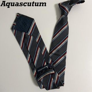 アクアスキュータム(AQUA SCUTUM)の【美品】Aquascutum アクアスキュータム レジメンタル ネクタイ(ネクタイ)