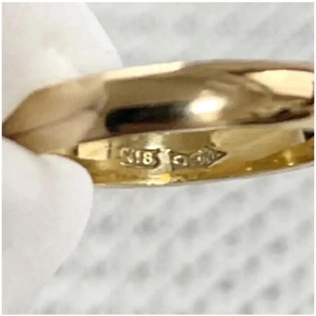 18金　リング　指輪　k18 ゴールド　11号 レディースのアクセサリー(リング(指輪))の商品写真
