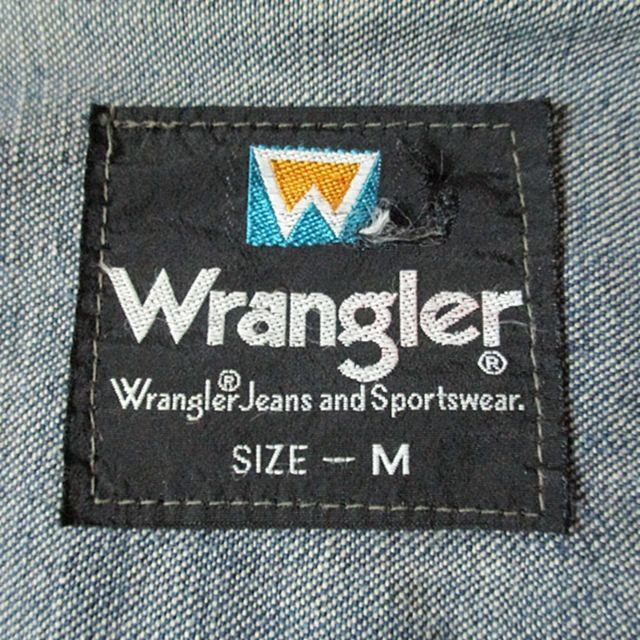 Wrangler(ラングラー)の70s ヴィンテージ ラングラー ライトオンス 2ポケット デニムジャケット M メンズのジャケット/アウター(Gジャン/デニムジャケット)の商品写真