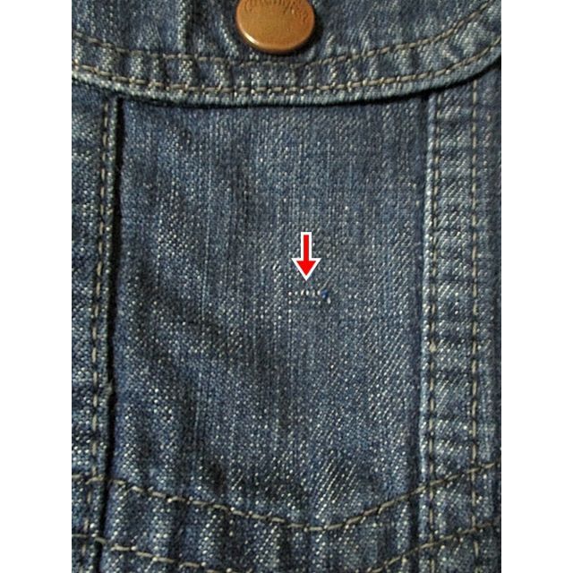 Wrangler(ラングラー)の70s ヴィンテージ ラングラー ライトオンス 2ポケット デニムジャケット M メンズのジャケット/アウター(Gジャン/デニムジャケット)の商品写真