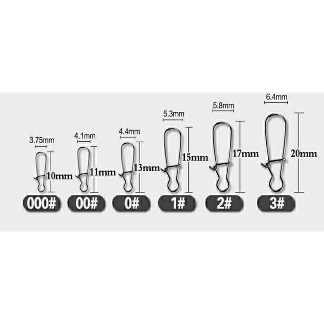 送料無料　スナップ　0#  13mm  30個  エギ　フックキーパー　　針　竿 スポーツ/アウトドアのフィッシング(ルアー用品)の商品写真