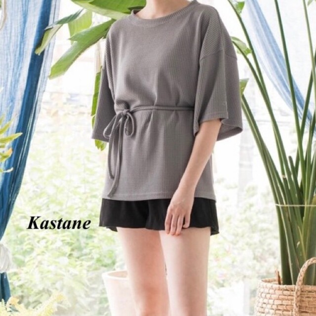 Kastane(カスタネ)の新品 Kastane OPコラボUVカットTOP レディースのトップス(カットソー(半袖/袖なし))の商品写真