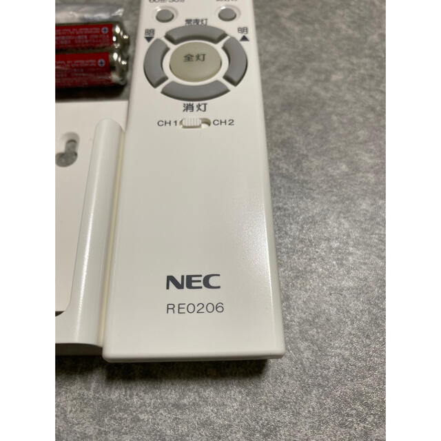 NEC(エヌイーシー)の照明リモコンメーカーNEC RE0206 インテリア/住まい/日用品のライト/照明/LED(天井照明)の商品写真