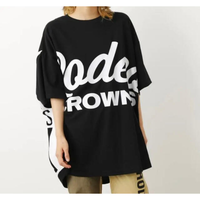 RODEO CROWNS WIDE BOWL(ロデオクラウンズワイドボウル)のR WIDE CUT トップス レディースのトップス(Tシャツ(半袖/袖なし))の商品写真