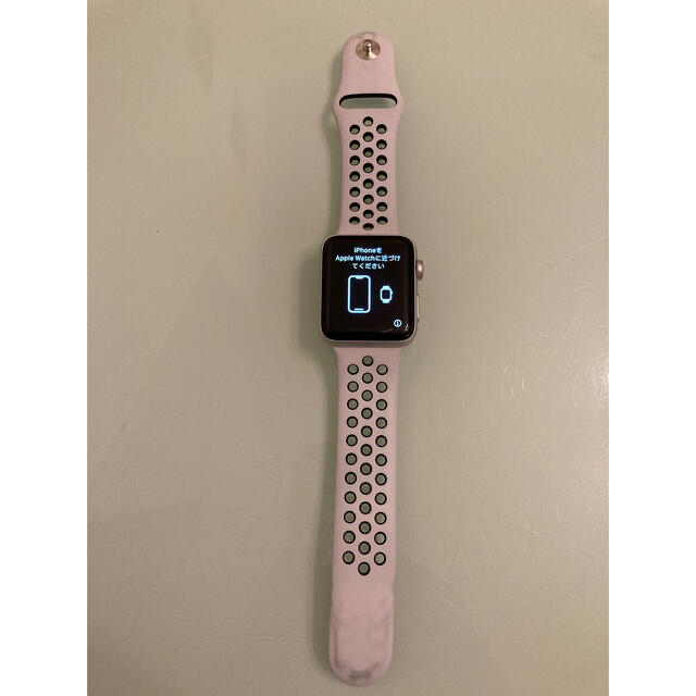 有加速度センサーAPPLE WATCH3 NIKE+ 42 シルバー　ナイキ　42mm