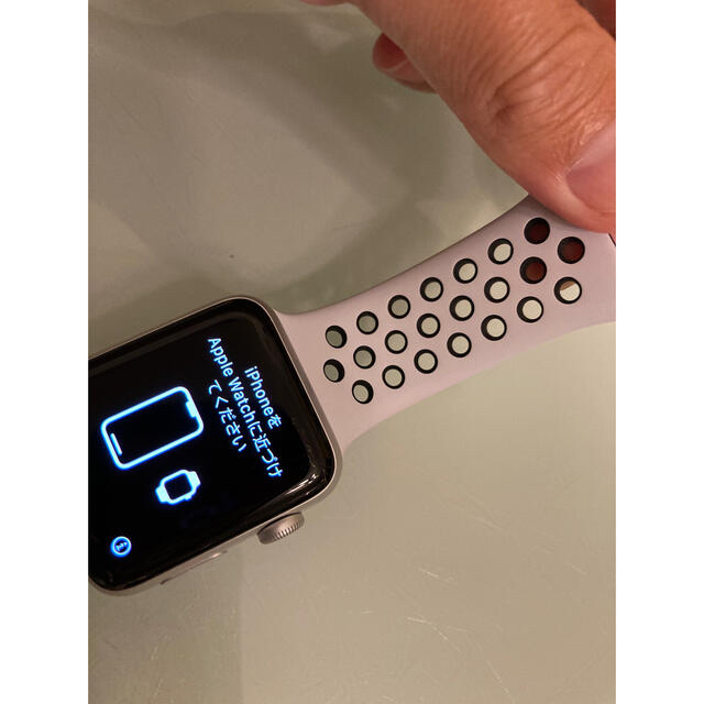 スマホ家電カメラAPPLE WATCH3 NIKE+ 42 シルバー　ナイキ　42mm