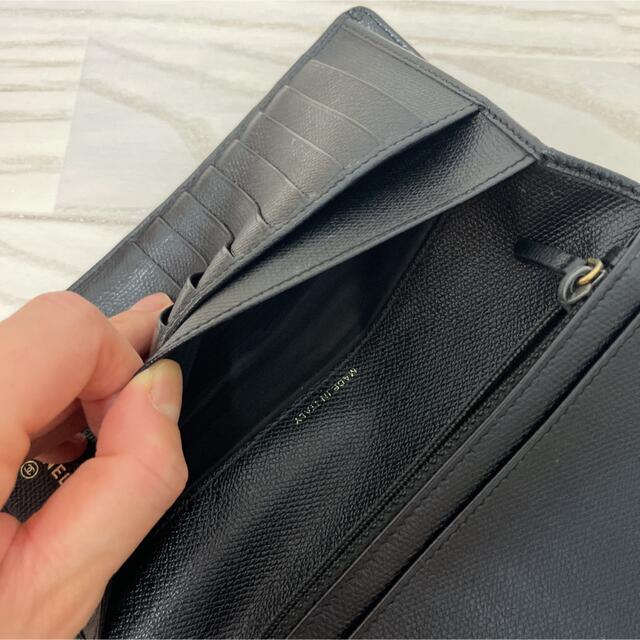 CHANEL(シャネル)の【ken-a様専用】シャネル　長財布　黒 レディースのファッション小物(財布)の商品写真