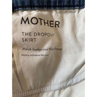 マザー(mother)のマザー　デニムスカート　mother(ひざ丈スカート)