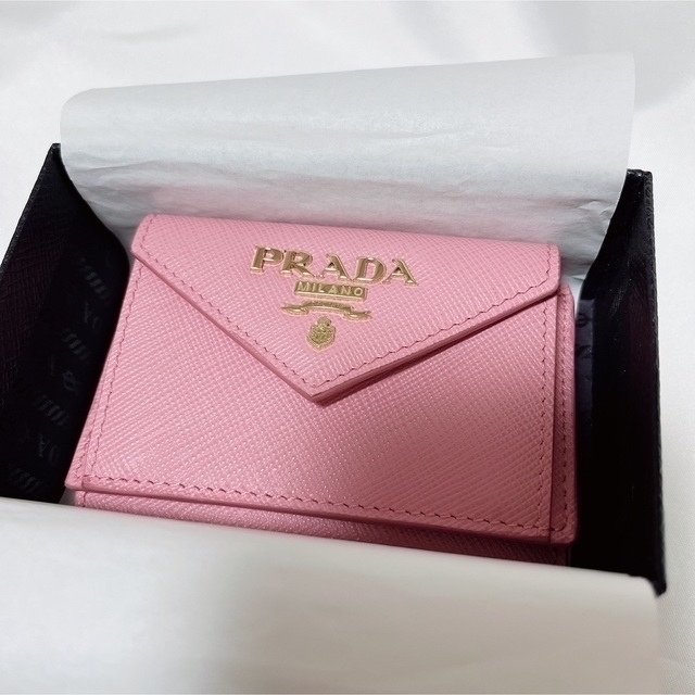【ギフ_包装】 PRADA - 正規品 ミニ財布 ミニウォレット 財布 プラダ PRADA 財布