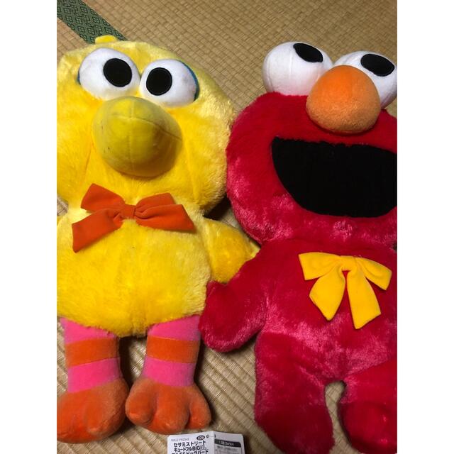 SESAME STREET(セサミストリート)のセサミストリートキュートフルBIG3L ぬいぐるみ エルモ&ビックバード エンタメ/ホビーのおもちゃ/ぬいぐるみ(ぬいぐるみ)の商品写真