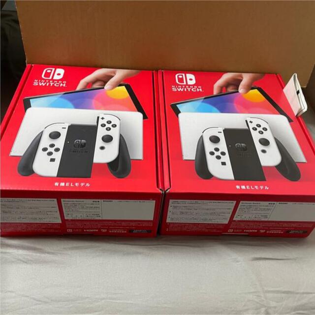 Nintendo Switch（有機ELモデル） ネオン&ホワイト新品2台セット