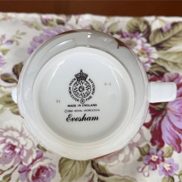 Royal Worcester(ロイヤルウースター)の【レア美品】ロイヤルウースター★イヴシャム★ウォータージャグ インテリア/住まい/日用品のキッチン/食器(食器)の商品写真