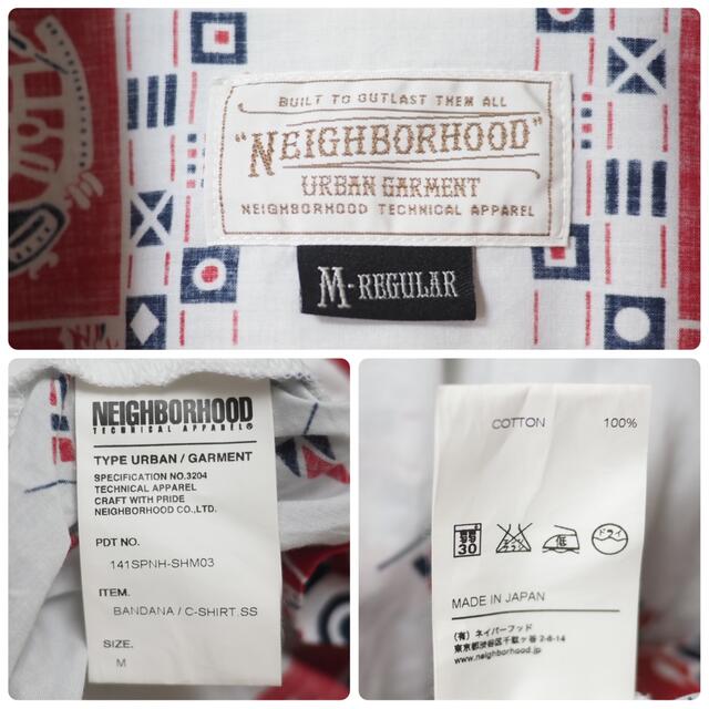 NEIGHBORHOOD(ネイバーフッド)のNEIGHBORHOOD 14SS Bandana/ C-Shirt. SS メンズのトップス(シャツ)の商品写真