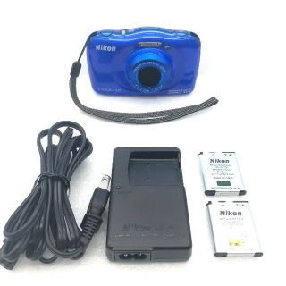 ニコン(Nikon)の【防水・防塵・耐衝撃】　Nikon COOLPIX W100　ブルー(コンパクトデジタルカメラ)