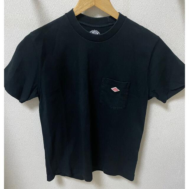 DANTON(ダントン)の【美品】DANTON/ダントン ロゴポケット レディースT シャツ 黒 Mサイズ メンズのトップス(Tシャツ/カットソー(半袖/袖なし))の商品写真