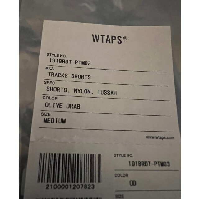 W)taps(ダブルタップス)の値下げ不可　19ss WTAPS / TRACKS SHORTS M メンズのパンツ(ショートパンツ)の商品写真