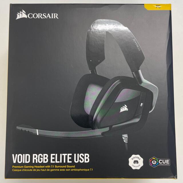 CORSAIR VOID RGB ELITE USB ヘッドセット スマホ/家電/カメラのオーディオ機器(ヘッドフォン/イヤフォン)の商品写真