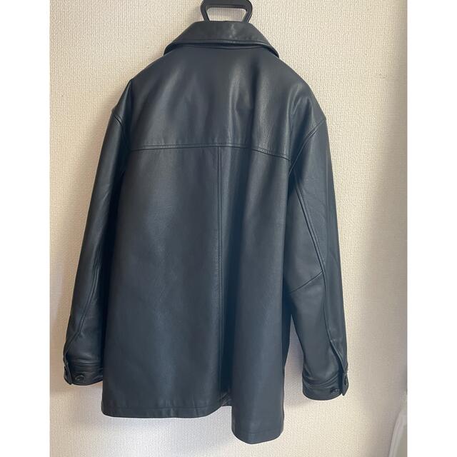 GAP(ギャップ)の90s old GAP レザー ジャケット コート ビンテージ 黒 カーコート メンズのジャケット/アウター(レザージャケット)の商品写真