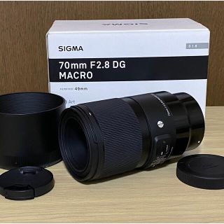 シグマ(SIGMA)のSigma 70mm F2.8 DG MACRO Eマウント　美品(レンズ(単焦点))