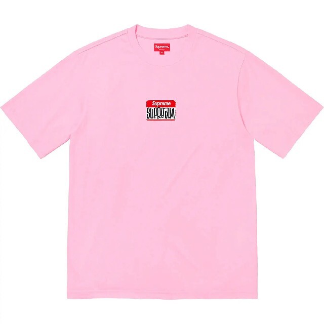 Supreme(シュプリーム)のsupreme Gonz Nametag S/S Top ピンク メンズのトップス(Tシャツ/カットソー(半袖/袖なし))の商品写真