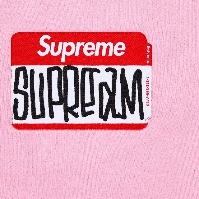 Supreme(シュプリーム)のsupreme Gonz Nametag S/S Top ピンク メンズのトップス(Tシャツ/カットソー(半袖/袖なし))の商品写真