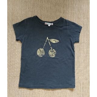 ボンポワン(Bonpoint)のボンポワン　チェリー　半袖　Tシャツ　濃グレー　T3(Tシャツ/カットソー)