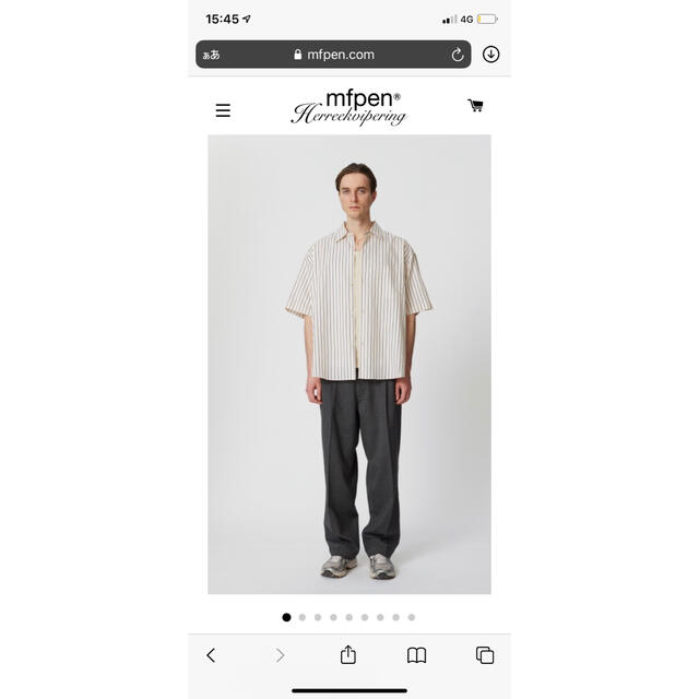 SUNSEA(サンシー)のmfpen input shirt 2021SS メンズのトップス(シャツ)の商品写真