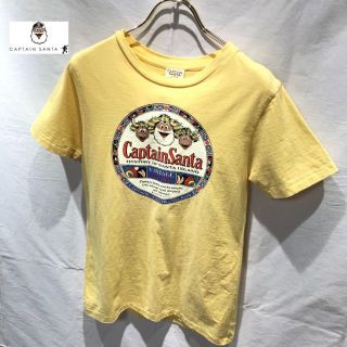 キャプテンサンタ(CAPTAIN SANTA)のキャプテンサンタ 半袖 Tシャツ カットソー レディース 黄 プリント 日本製(Tシャツ(半袖/袖なし))