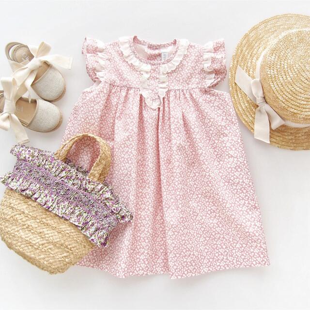 【新品タグ付き】Amaia Kids  Elvi dress (Pink) 4Y