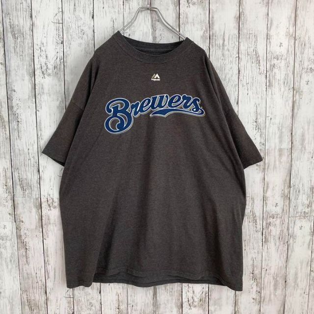 Majestic - Majestic MLB ミルウォーキー・ブルワーズ ゆるだぼ T