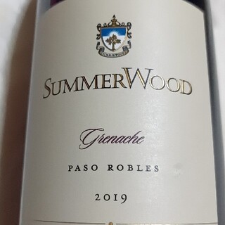 下　ＥＨ酒造　Summer  Wood　grenache 　2019 　赤ワイン(ワイン)