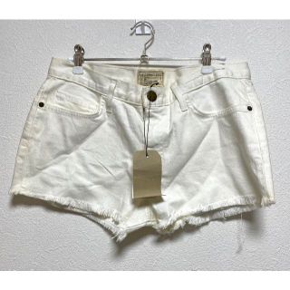 カレントエリオット(Current Elliott)のカレンエリオット ホワイト 汚れ加工 デニム ショーパン ショートパンツ(ショートパンツ)