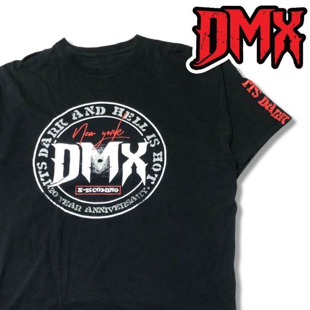 DMX 半袖Tシャツ ブラック XL ラフライダーズ ストリート HIPHOP