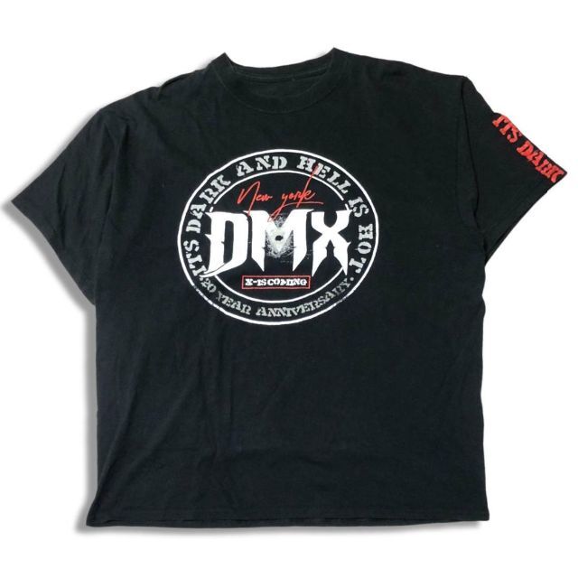 【希少】サイズXL  DMX  Tシャツ　ラップT　ヒップホップ　ブラック