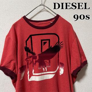 ディーゼル(DIESEL)のディーゼル 90s フロントロゴ リンガーT VINTAGE コットン100%(Tシャツ/カットソー(半袖/袖なし))