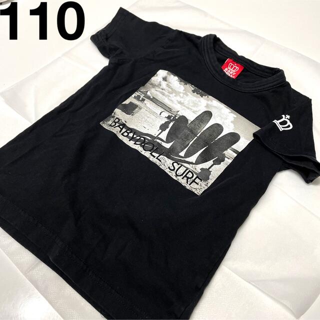 BABYDOLL(ベビードール)のベビードール　Tシャツ　ブラック 110 キッズ/ベビー/マタニティのキッズ服男の子用(90cm~)(Tシャツ/カットソー)の商品写真