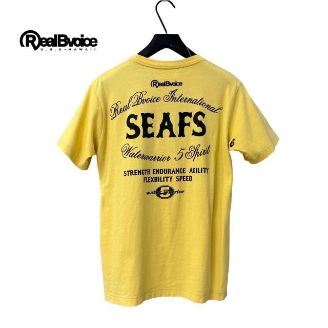 RealBvoice(リアルビーボイス)のリアルビーボイス 半袖 Tシャツ トップス カットソー S メンズ 黄 イエロー メンズのトップス(Tシャツ/カットソー(半袖/袖なし))の商品写真