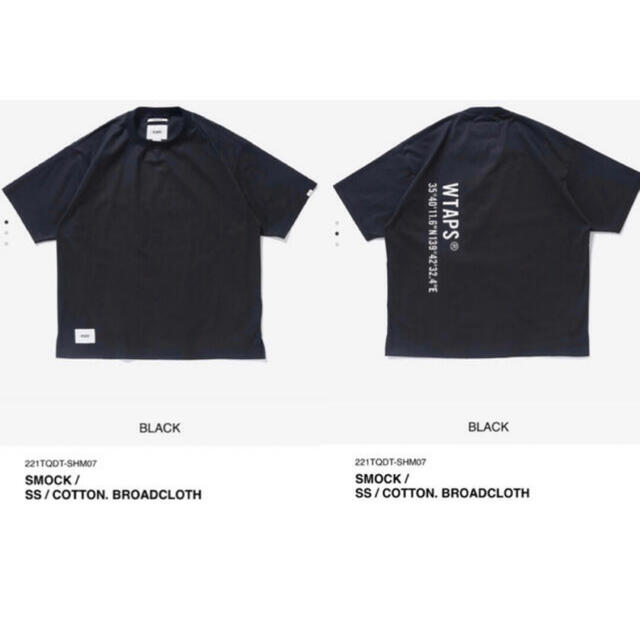 WTAPS SMOCK SS COTTON WEATHER 黒L - Tシャツ/カットソー(半袖/袖なし)