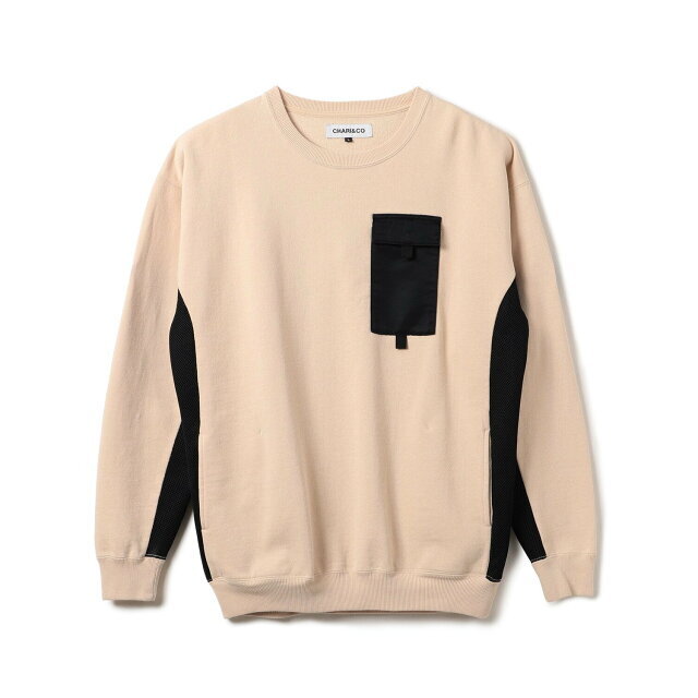 LT.BROWN】CHARIu0026CO / Side Ventilation Crewneck スウェット-